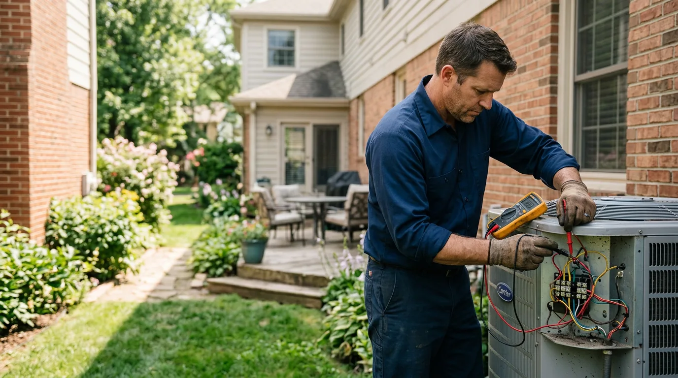 HVAC technician working near Nephi, UT